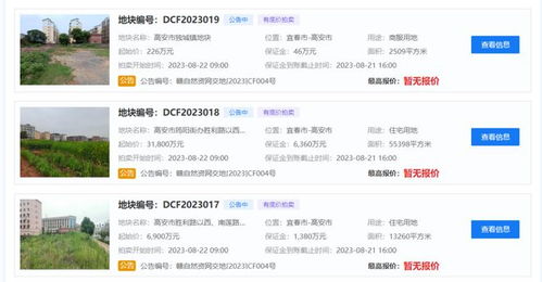 批準 高安新增5塊建設用地出讓